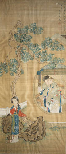 19th century, Scholar and Lady Manner of Liu Du