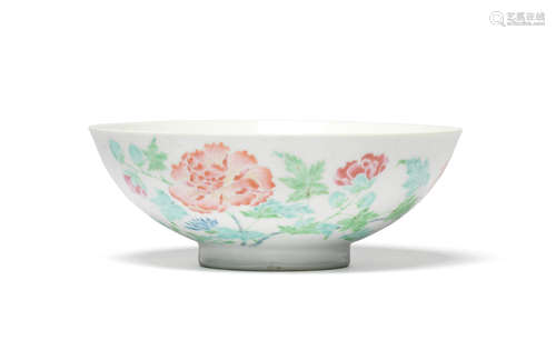 Yongzheng six-character mark and of the period A 'boneless' famille rose 'floral' bowl