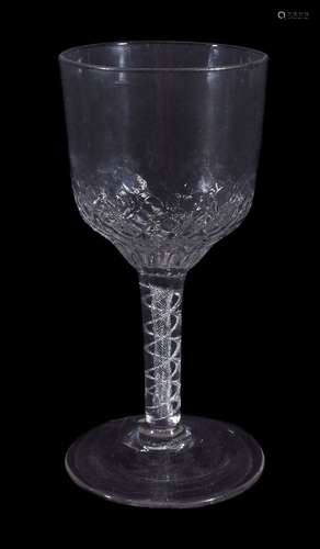 An air-twist goblet