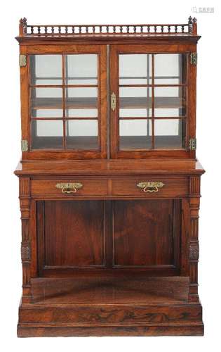 ϒ An Aesthetic movement rosewood side cabinet