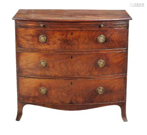 A George III mahogany chest of drawers