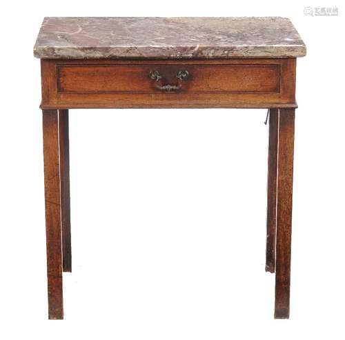 A George III mahogany side table