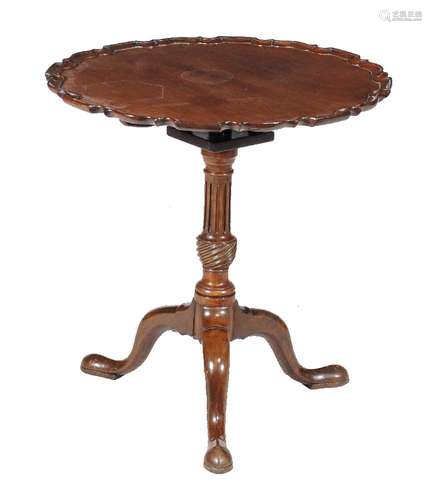 A George III mahogany bird-cage tripod table