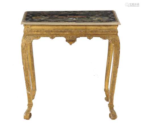 A George I giltwood side table