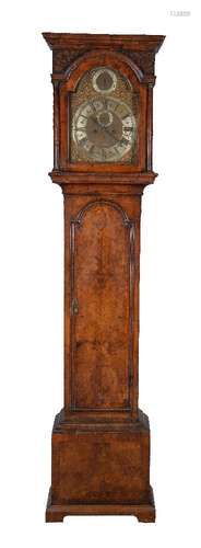 A walnut longcase clock