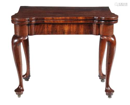 A George II mahogany card table