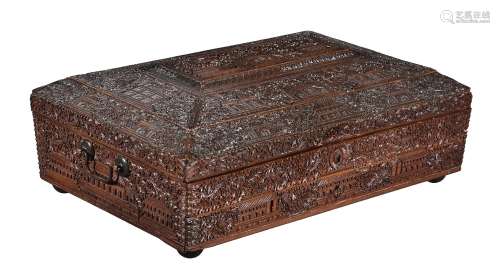 ϒ An Anglo Indian Sandalwood sewing box