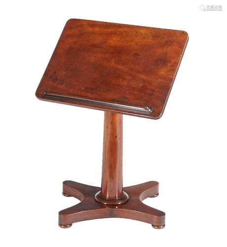 A William IV mahogany reading table