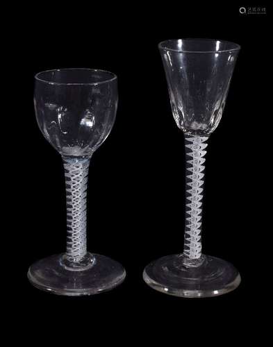 An opaque twist wine glass