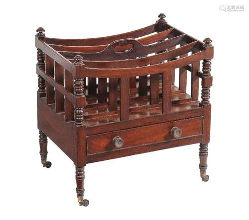 A Regency mahogany Canterbury