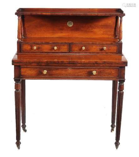 A George IV mahogany bonheur du jour