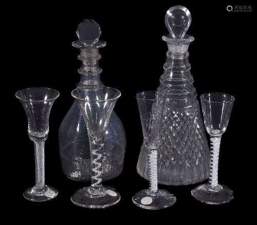 An assortment of glass