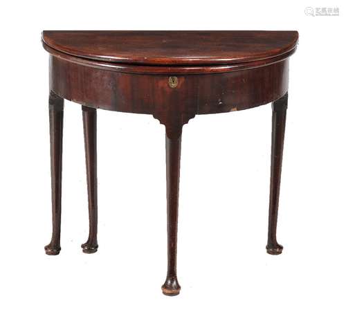 A George II mahogany tea table