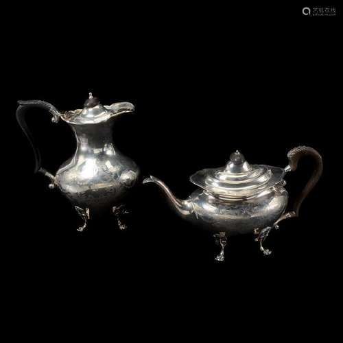 Robert F Mosley Sterling Silver Coffee and Teapot