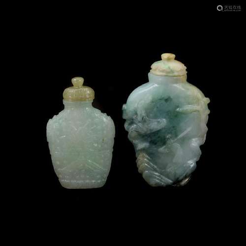 Two Jadeite Snuff Bottles