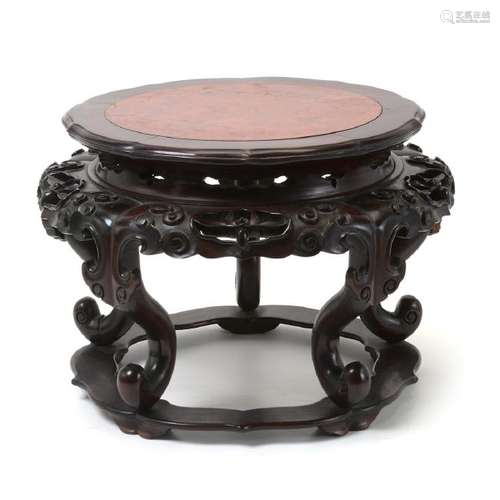 Circular Rosewood Stand*