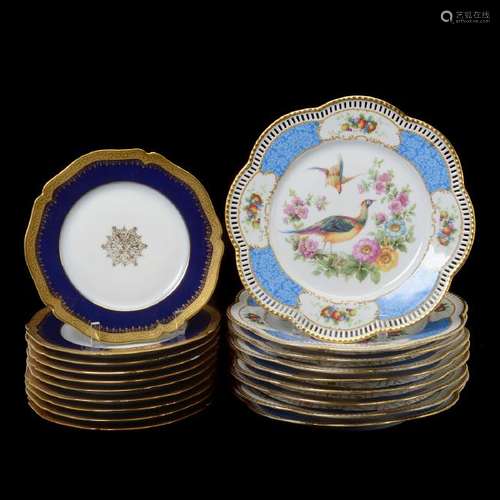 Lot with Bavarian and Limoges Plates [19]