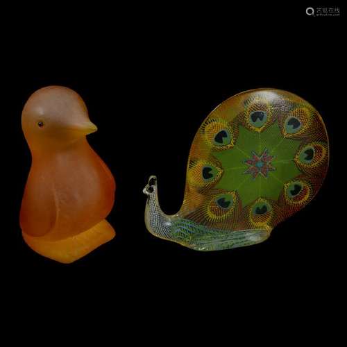 Sascha Brastoff Bird and Abraham Palatnik Snail