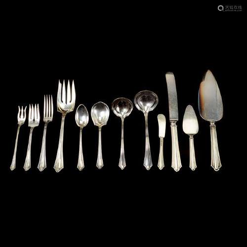 J.S. Co. Sterling Flatware Set