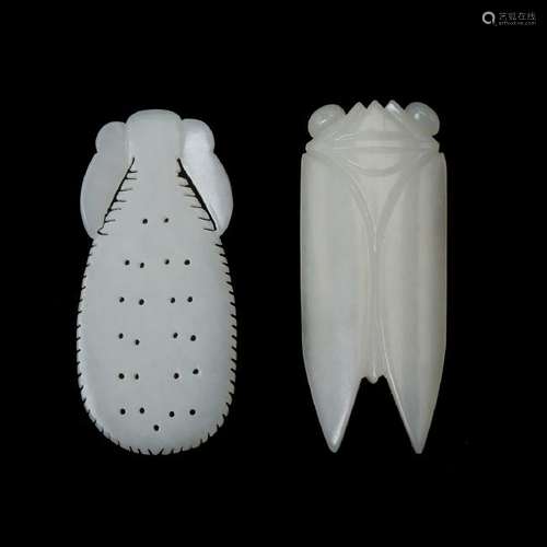 Two White Jade Carvings