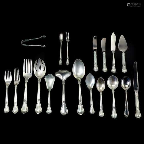 Gorham Sterling Flatware with Serving Pieces