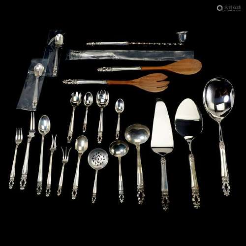 Gorham Sterling Silver Flatware in wooden case