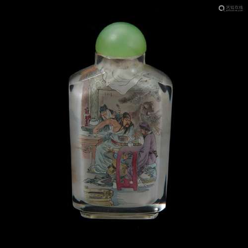 Inside Painted Glass Snuff Bottle