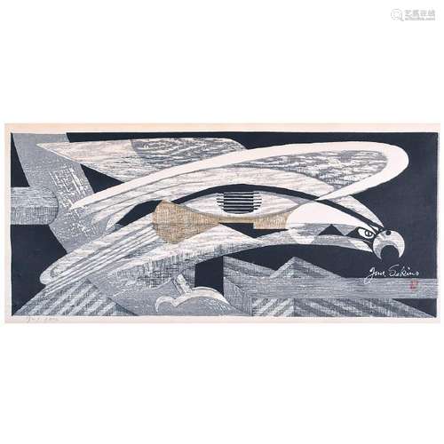 Junichiro Sekino (1914-1988): Woodblock Print