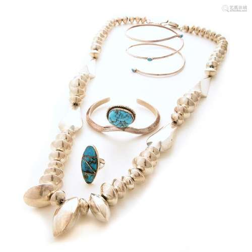 Native American Turquoise, Sterling Silver Jewelry