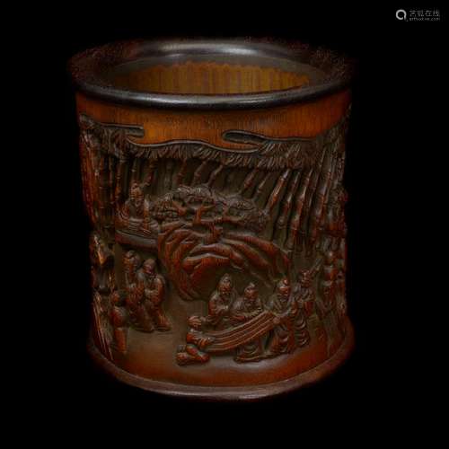 Bamboo Brush Pot