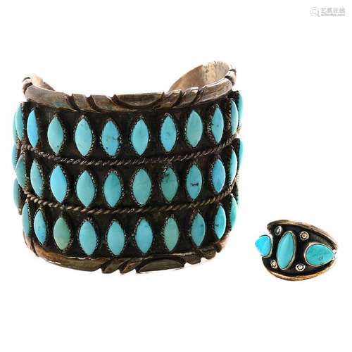 Native American Turquoise, Sterling Silver Jewelry