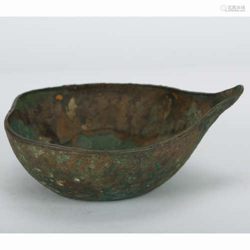 CHINESE BRONZE WATER COUPE