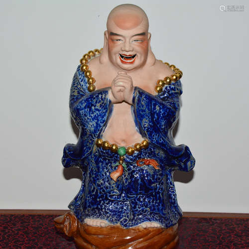 CHINESE PORCELAIN FIGURE OF LOHAN