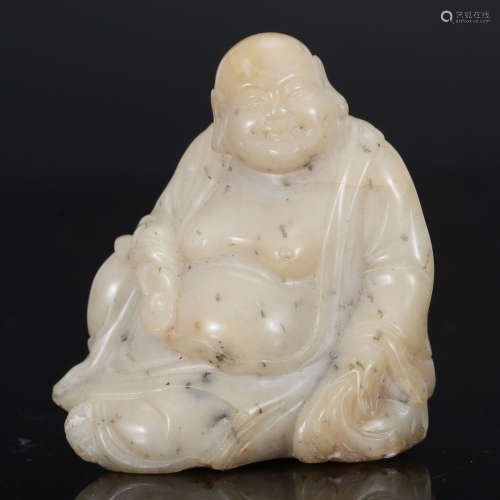 CHINESE SOAPSTONE CARVED HOTEI