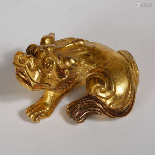 CHINESE BRONZE FOOLION PAPERWEIGHT