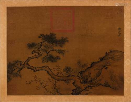 CHINESE ALBUM PAINTING OF MOUNTAIN VIEWS