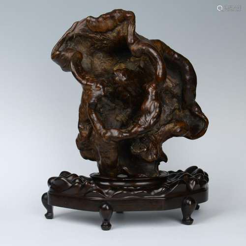 CHINESE BURL WOOD SCHOLAR'S ROCK