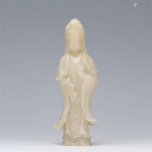 CHINESE JADE STANDING GUANYIN