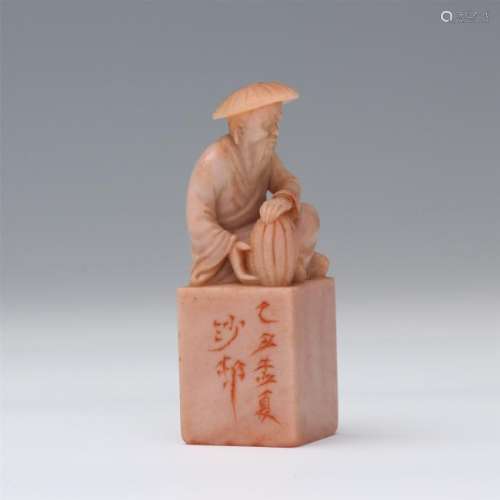 CHINESE SOAPSTONE FIGURES SEAL