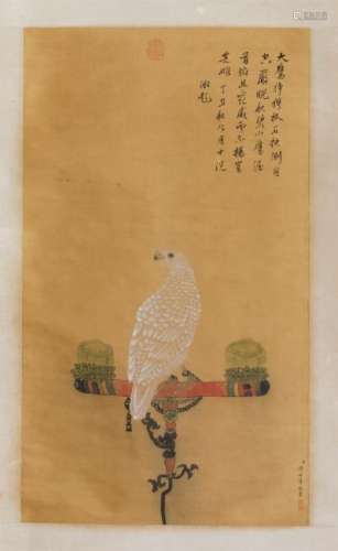 CHINESE SCROLL PAINTING OF BIRD