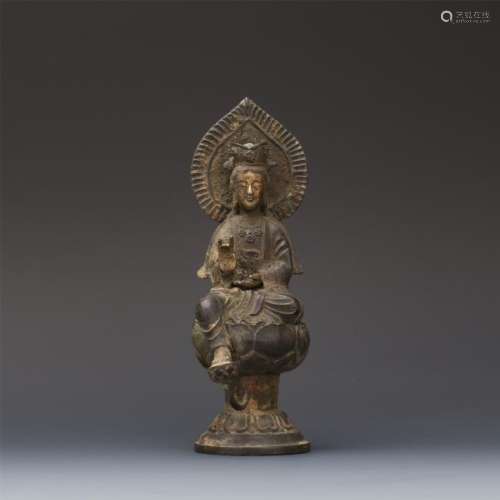 CHINESE SILBER SEATED GUANYIN
