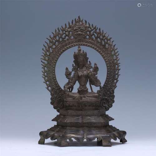 TIBETAN SILVER SEATED TARA