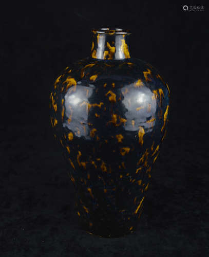 A JIZHOUYAO DAIMAO GLAZE MEI VASE