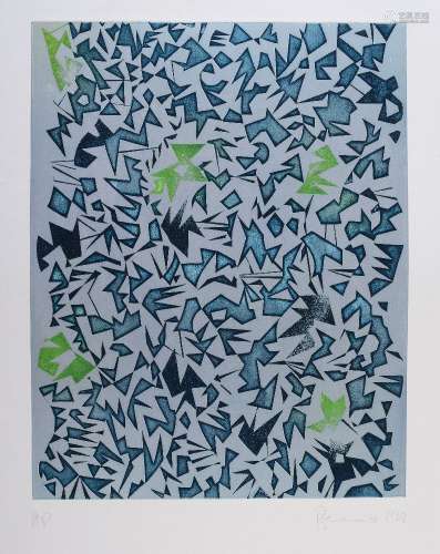 Berenice Sydney (British 1944-1983), Untitled (Blue & Green)