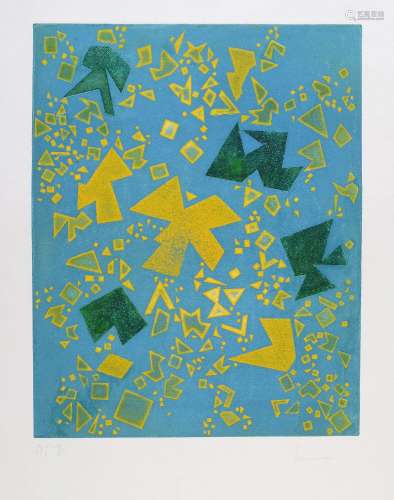 Berenice Sydney (British 1944-1983), Untitled (Blue & Yellow)