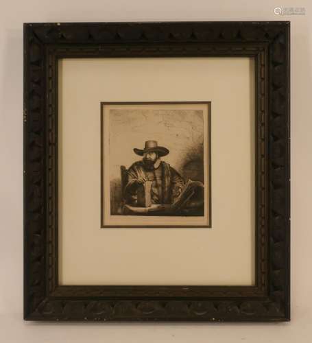 Dutch Sch.,Man in Hat, print