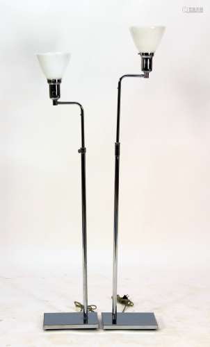 Near Pr.of Mid Century Modern Standing Floor Lamps