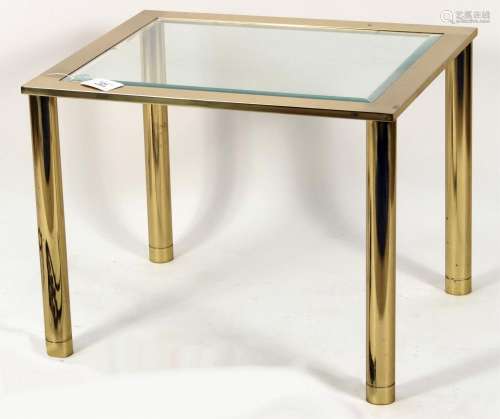 Brass and Glass Mid Century Modern Side Table
