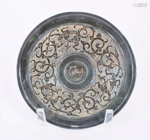 Archaic Style Circular Mirror