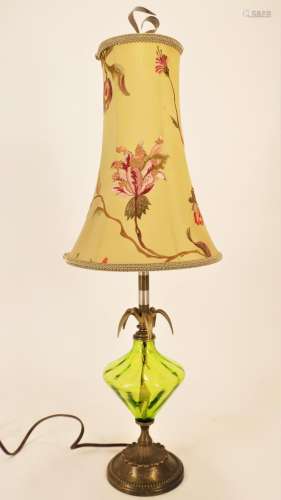 Kinzig Design Lamp, Glass, Mixed Metals, Silk
